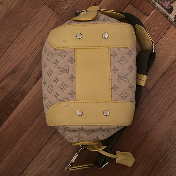 Louis Vuitton Denim taupe / yellow /olive east west bag - Picture 7 of 15